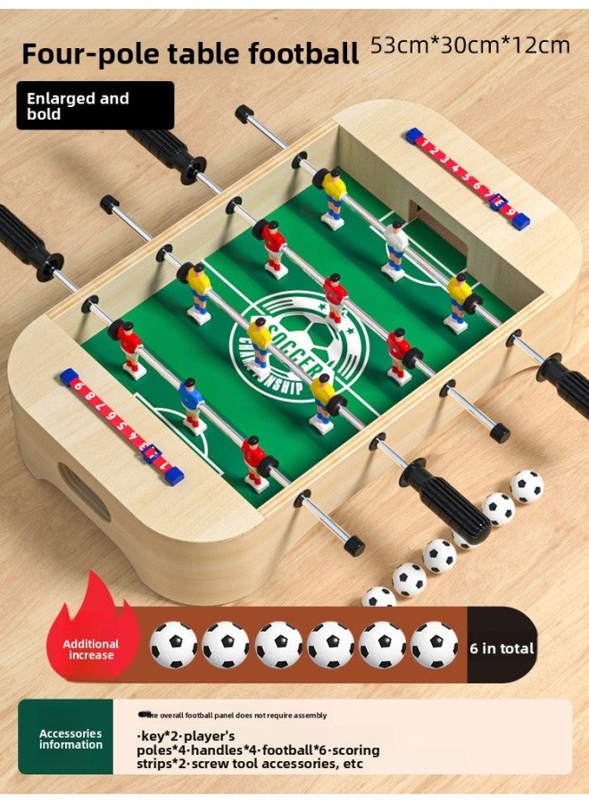 Children's Soccer Table Top Double Battle Game Multifunctional Soccer Machine Parent-Child Interactive Wooden Table Game Educational Early Education